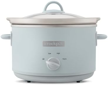 Crock-Pot 4.5 Quart Manual Slow Cooker – Macaroon Blue tbtcd2 4fs42r