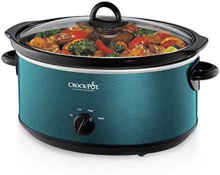 Crock-Pot 7 Quart Manual Slow Cooker – Turquoise 9nqyyt xtw8hg