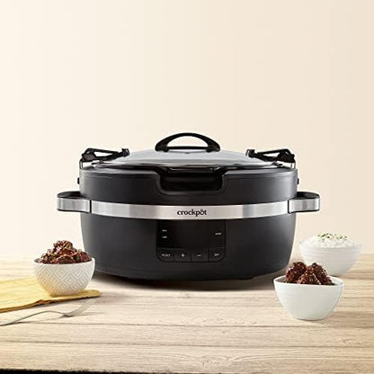 Crock-Pot Thermoshield 6 Quart Slow Cooker with Carry Handles h8sguw aqg5sb