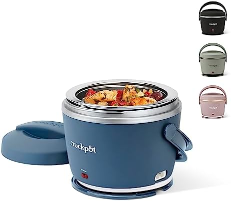Crock-Pot Electric Lunch Box Food Warmer 20oz – Faded Blue kwd5x3 5tthjr