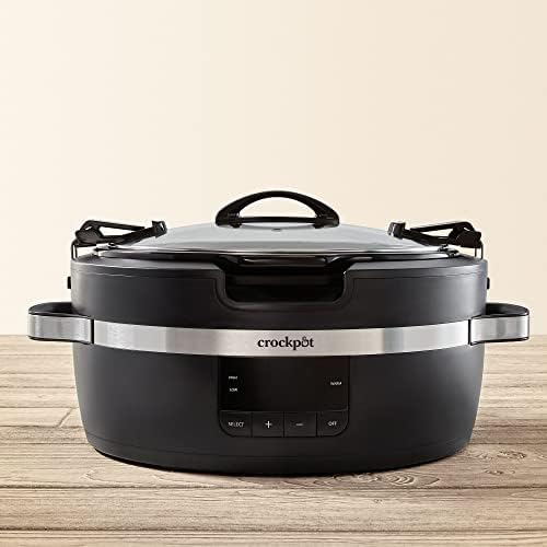 Crock-Pot Thermoshield 6 Quart Slow Cooker with Carry Handles h8sguw aqg5sb