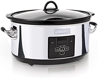 Crock-Pot 7 Quart Programmable Slow Cooker – Polished Platinum vysn43 crwx6p