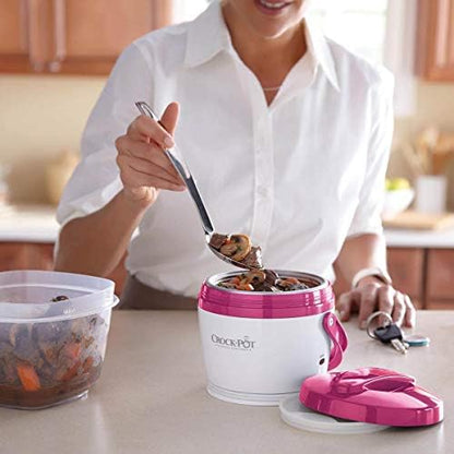 Crock-Pot Lunch Crock Portable Food Warmer 20oz – Pink vzjzfz c5u8gp