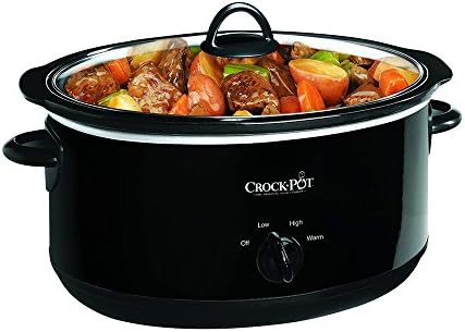 Crock-Pot 8 Quart Manual Slow Cooker – Black b9xtar 6ypgtw
