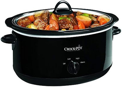 Crock-Pot 8 Quart Manual Slow Cooker – Black b9xtar 6ypgtw