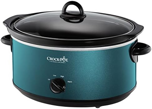Crock-Pot 7 Quart Manual Slow Cooker – Turquoise 9nqyyt xtw8hg