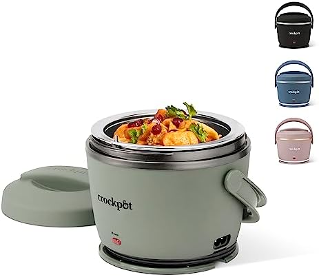 Crock-Pot Portable Electric Lunch Box Food Warmer – Green xsepcy p6apzf