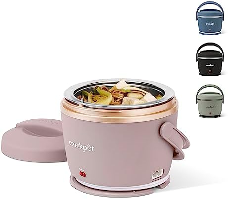 Crock-Pot Electric Lunch Box Food Warmer 20oz – Blush Pink dvp3nd hrujkk