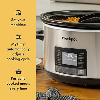 Crock-Pot 7 Quart Portable Programmable Slow Cooker with Timer j6xs2j tz6kgg