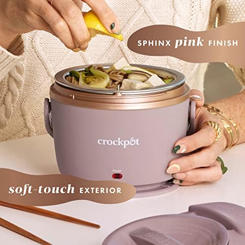 Crock-Pot Electric Lunch Box Food Warmer 20oz – Blush Pink dvp3nd hrujkk
