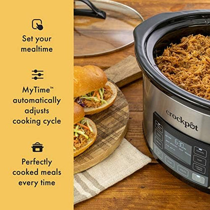 Crock-Pot MyTime 6 Quart Programmable Slow Cooker s7xfkv zg2shm