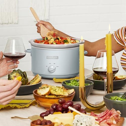 Crock-Pot 4.5 Quart Manual Slow Cooker – Macaroon Blue tbtcd2 4fs42r