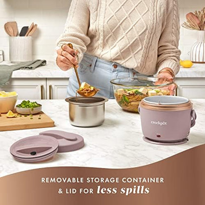 Crock-Pot Electric Lunch Box Food Warmer 20oz – Blush Pink dvp3nd hrujkk