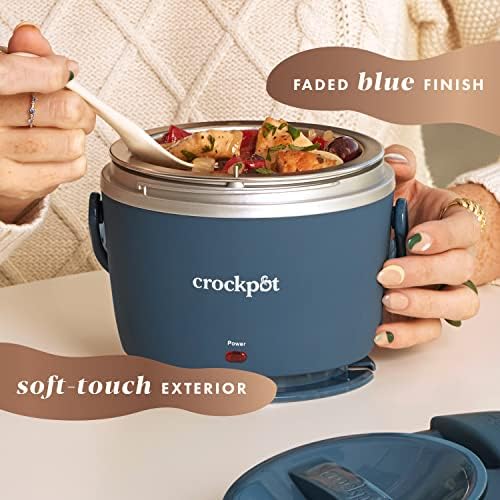 Crock-Pot Electric Lunch Box Food Warmer 20oz – Faded Blue kwd5x3 5tthjr