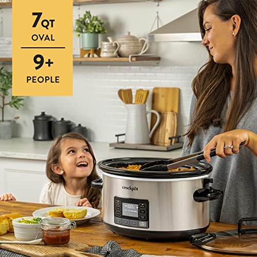 Crock-Pot 7 Quart Portable Programmable Slow Cooker with Timer j6xs2j tz6kgg