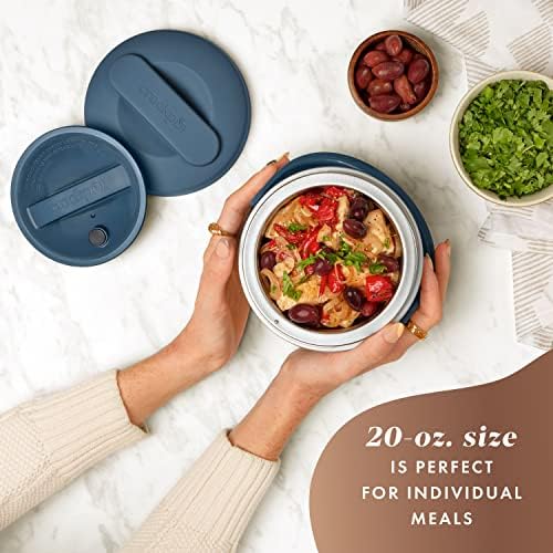 Crock-Pot Electric Lunch Box Food Warmer 20oz – Faded Blue kwd5x3 5tthjr