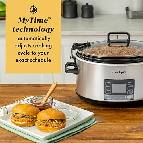 Crock-Pot 7 Quart Portable Programmable Slow Cooker with Timer j6xs2j tz6kgg