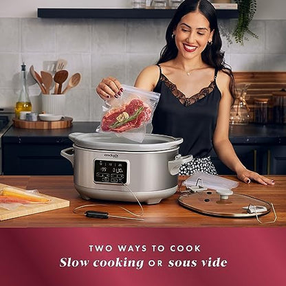 Crock-Pot 7 Quart Programmable Cook & Carry Slow Cooker md9znr tutqbf