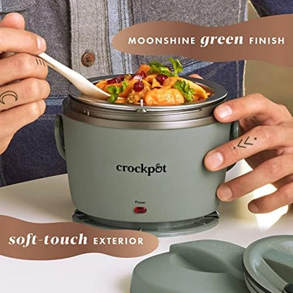 Crock-Pot Portable Electric Lunch Box Food Warmer – Green xsepcy p6apzf