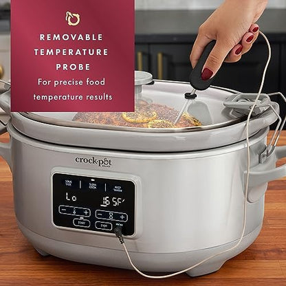 Crock-Pot 7 Quart Programmable Cook & Carry Slow Cooker md9znr tutqbf
