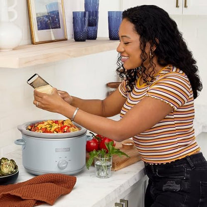 Crock-Pot 4.5 Quart Manual Slow Cooker – Macaroon Blue tbtcd2 4fs42r