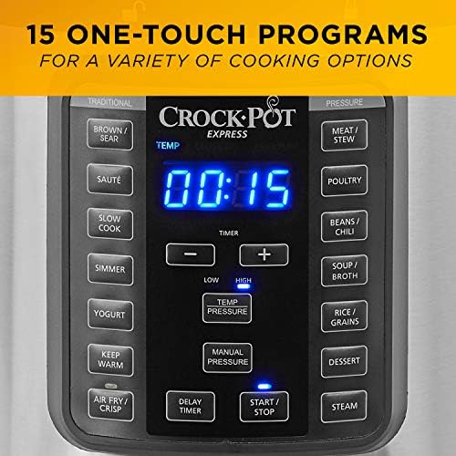 Crock-Pot Express Crisp 8 Quart 10-in-1 Pressure Cooker t65hbj kekkdf