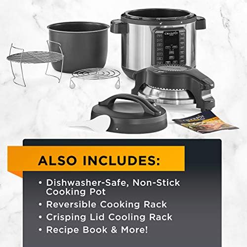 Crock-Pot Express Crisp 8 Quart 10-in-1 Pressure Cooker t65hbj ybgzq6