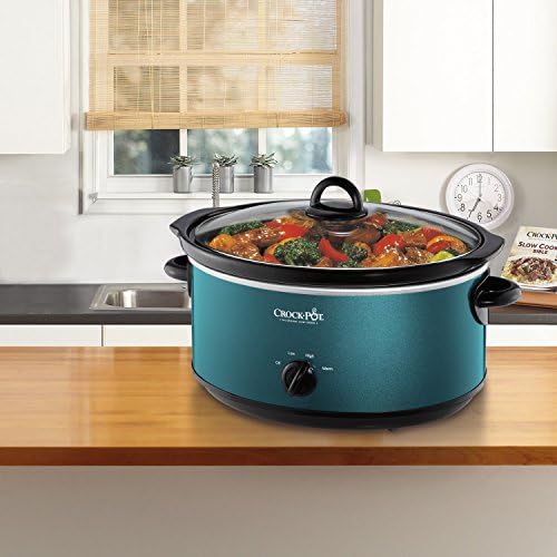 Crock-Pot 7 Quart Manual Slow Cooker – Turquoise 9nqyyt xtw8hg