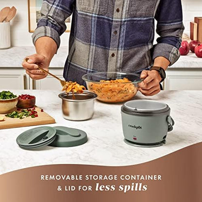 Crock-Pot Portable Electric Lunch Box Food Warmer – Green xsepcy p6apzf