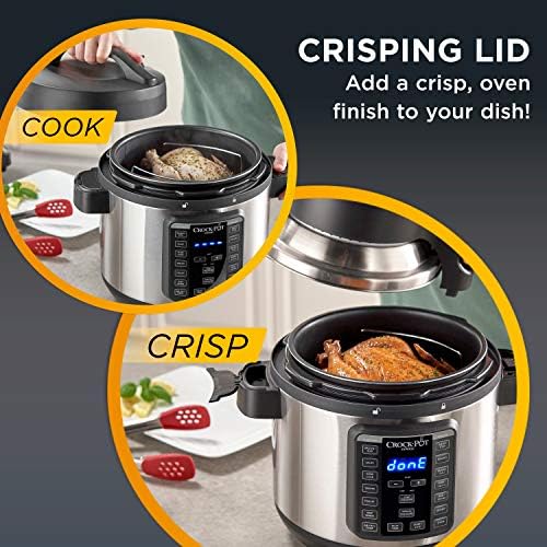 Crock-Pot Express Crisp 8 Quart 10-in-1 Pressure Cooker t65hbj ybgzq6