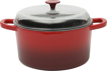 Crock-Pot 3 Quart Enameled Cast Iron Dutch Oven – Aqua nxy4av wyfd5b