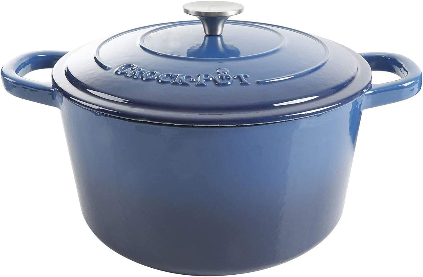 Crock-Pot 3 Quart Enameled Cast Iron Dutch Oven – Aqua nxy4av wyfd5b