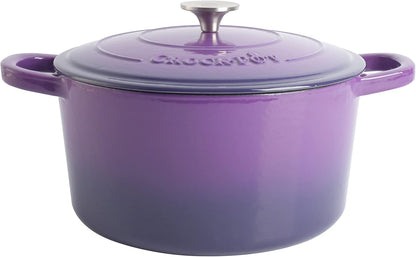 Crock-Pot 3 Quart Enameled Cast Iron Dutch Oven – Aqua nxy4av wyfd5b