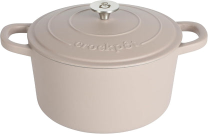 Crock-Pot 3 Quart Enameled Cast Iron Dutch Oven – Aqua nxy4av wyfd5b
