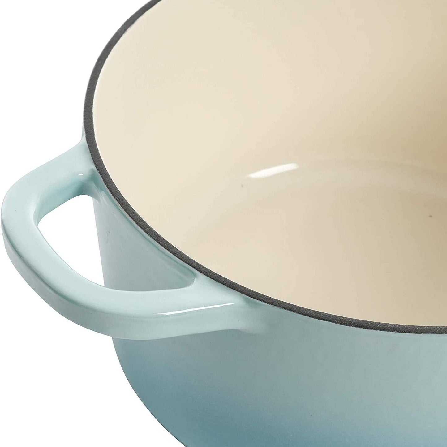 Crock-Pot 3 Quart Enameled Cast Iron Dutch Oven – Aqua nxy4av wyfd5b