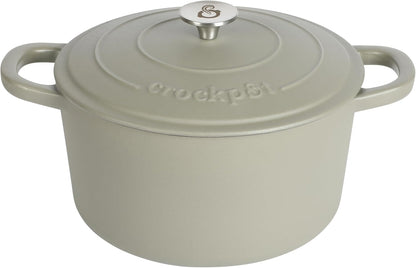 Crock-Pot 3 Quart Enameled Cast Iron Dutch Oven – Aqua nxy4av wyfd5b