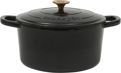 Crock-Pot 3 Quart Enameled Cast Iron Dutch Oven – Aqua nxy4av wyfd5b