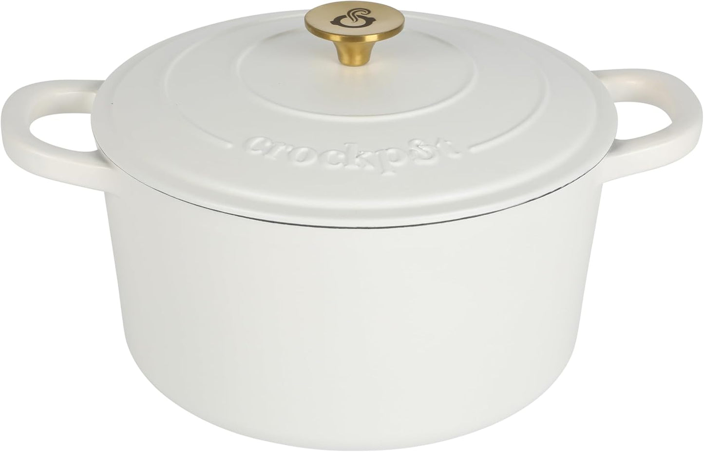 Crock-Pot 3 Quart Enameled Cast Iron Dutch Oven – Aqua nxy4av wyfd5b