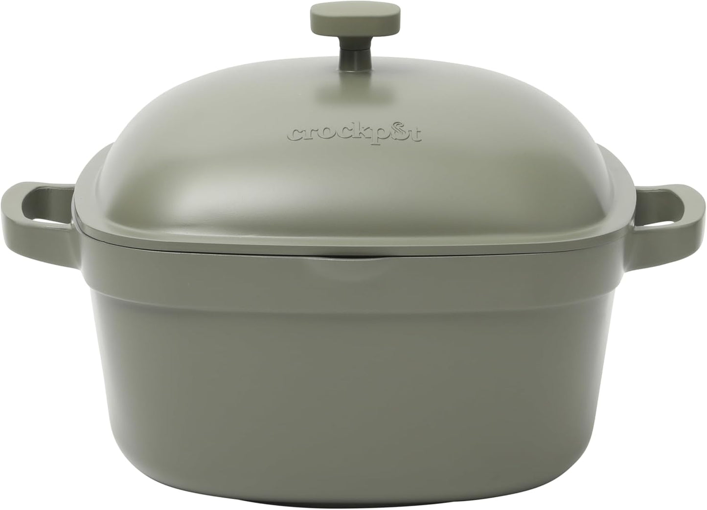 Crock-Pot 3 Quart Enameled Cast Iron Dutch Oven – Aqua nxy4av wyfd5b