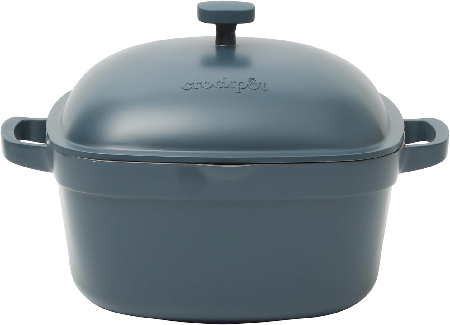 Crock-Pot 3 Quart Enameled Cast Iron Dutch Oven – Aqua nxy4av wyfd5b